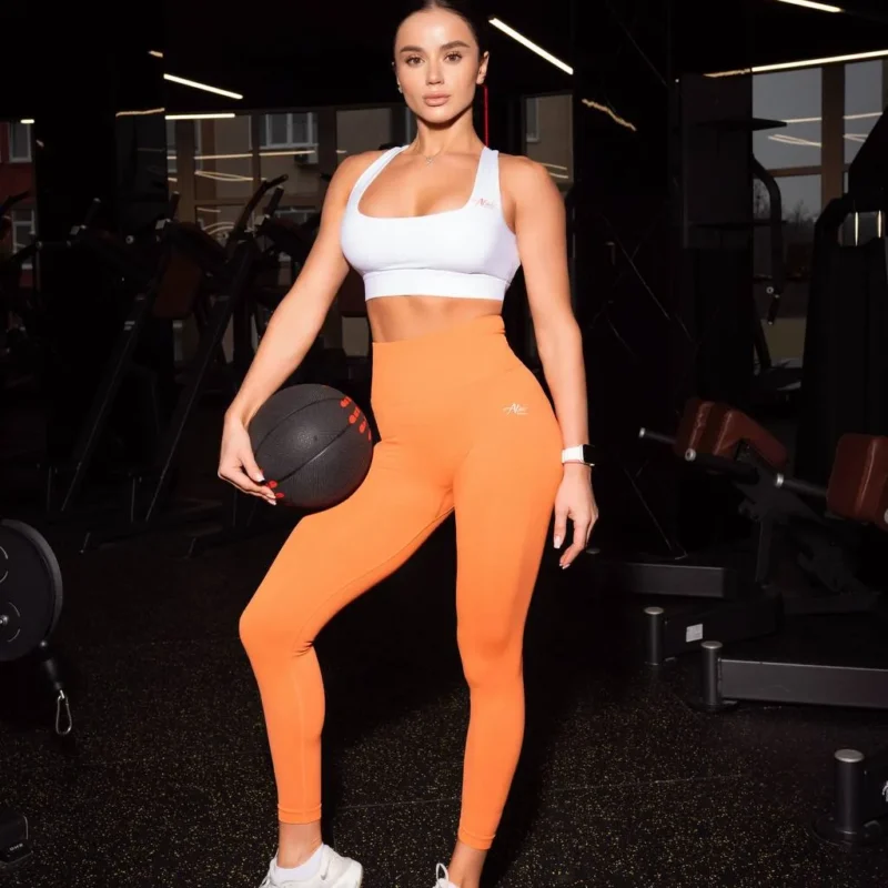 Plum Sculpt Leggings - Cosmic orange